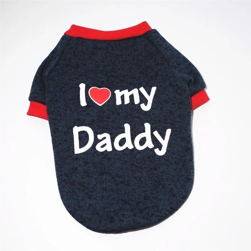 I love Mommy. I Love Daddy T shirts