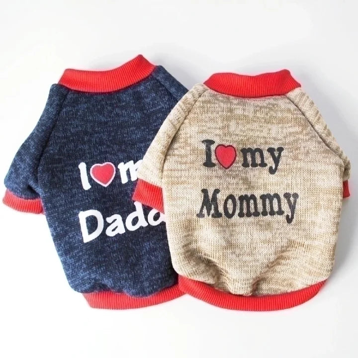 I love Mommy. I Love Daddy T shirts
