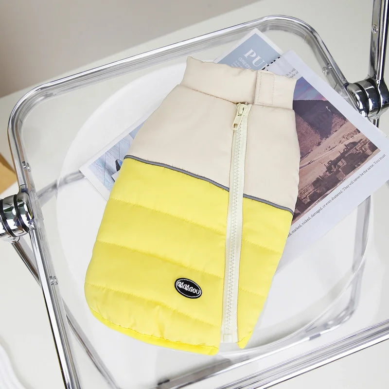 CozyZip Two-Tone Winter Dog Vest